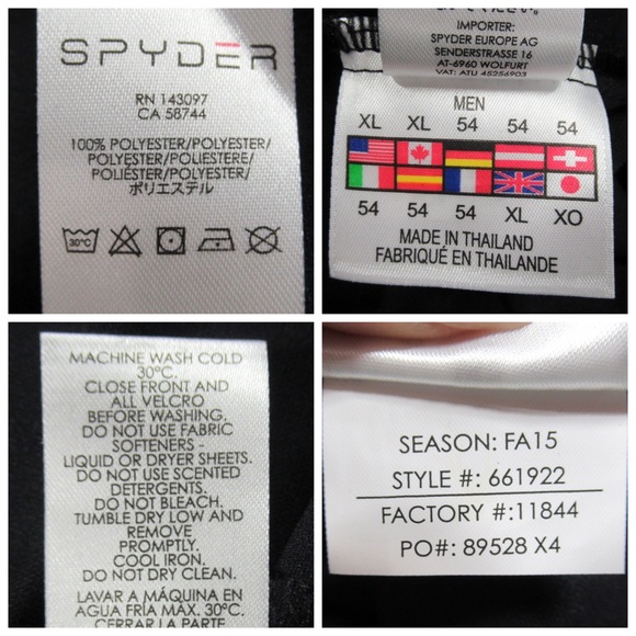 SPYDER Kelso Mountian Dry W.e.b. Quarter Zip T-Neck Pullover Sweatshirt Mens XL - Picture 10 of 12